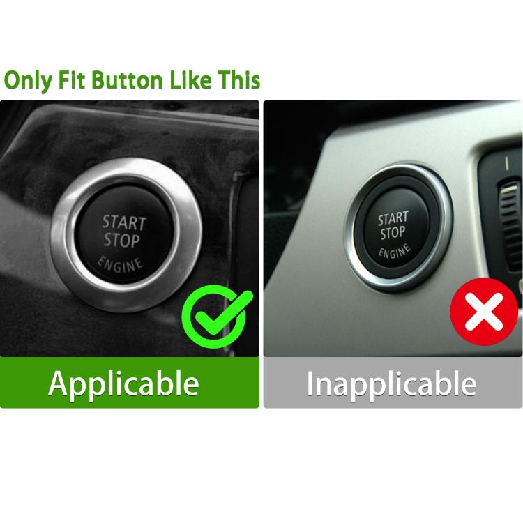 For BMW E90 / E91 / E92 / E60 2pcs /Set One-Key Start Button Cover Decoration