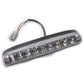 LED high mount brake light bar with clear lens and internal LED modules, with connector