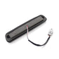 LED high mount brake light assembly with black housing and red/black wiring pigtail