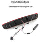 Third brake light housing with rounded edges and wiring connectors