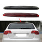 Installed high mounted LED third brake light on rear hatch of a car.