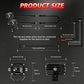 40W Motorcycle Wired Switch Integrated Waterproof Demon Eye Spotlight, Red Light