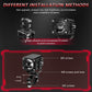 40W Motorcycle Wired Switch Integrated Waterproof Demon Eye Spotlight, Red Light