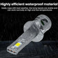 2pcs Direct Plug Mini LED Car Headlight Bulb With Fan Cooling