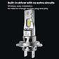 2pcs 6000K Mini Car Plug-in Integrated LED Headlights, H7