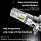 2pcs 6000K Mini Car Plug-in Integrated LED Headlights, H7