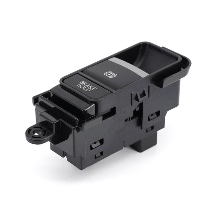 Honda electronic parking brake switch with button, black housing, connector ports