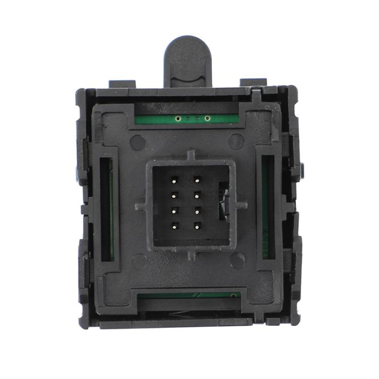 Handbrake switch module viewed from back with multi-pin connector and green PCB