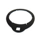Fuel filter wrench ring tool, dark tilted ring with four engagement cutouts