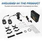 40W Motorcycle Wired Switch Integrated Waterproof Demon Eye Spotlight, Blue Light