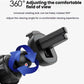 360-degree rotating air-vent phone holder clip with cradle and pivot joint