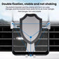 Air-vent phone holder with double-fixation bracing arms for stable mounting