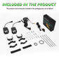 40W Motorcycle Wired Switch Integrated Waterproof Demon Eye Spotlight, Green Light