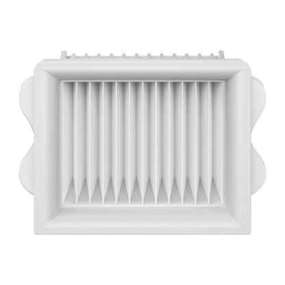 White pleated replacement vacuum filter for robot cleaner, square framed