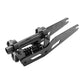 Black and silver front shock absorber fork kit with coil spring and plates