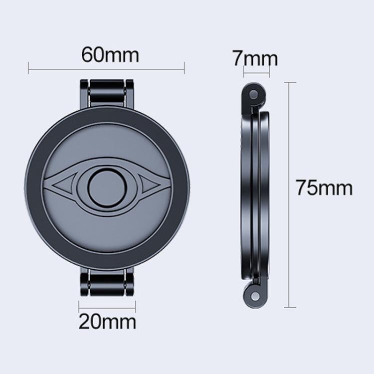Multi-Functional 360 Degree Rotating 3-Axis Phone Holder Magnetic Car Navigation Foldable Mount, D61