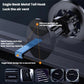 Black magnetic phone holder with metal tail hook and air-vent locking clip