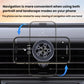 Car vent magnetic phone holder with circular mount supporting a phone on vent
