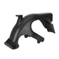 Black rear scooter fender with raised mounting hook