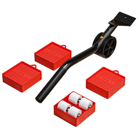5 In 1 Universal Wheel Heavy Object Moving Tool 350kg Capacity Square Base