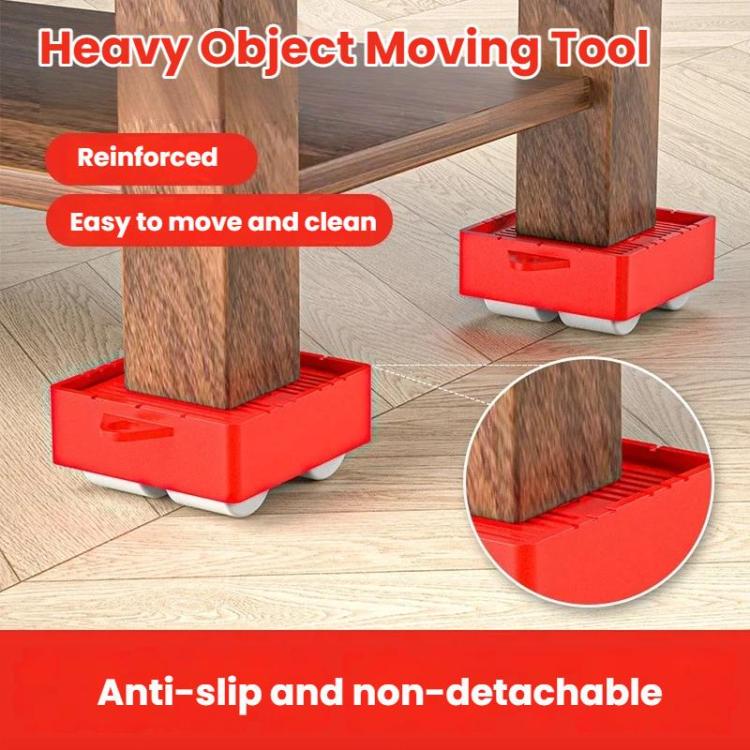 5 In 1 Universal Wheel Heavy Object Moving Tool 350kg Capacity Square Base