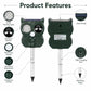 Five-Speed Tuning + Voice-Activated Ultrasonic Solar-Powered Animal Repeller, 704