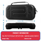 Black EVA hard shell case shown with size diagram and zip closure