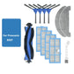 Robot vacuum replacement parts kit: side brushes, filters, main brush, mop pads