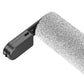 Grey floor roller brush with black housing and textured cleaning surface