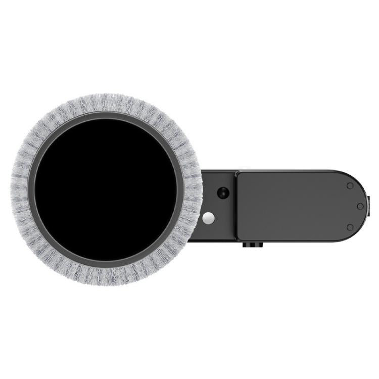 Round grey roller brush with black base and outlet for wet dry vacuum