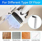 Wet dry vacuum floor brush roller with grey cylinder for different floor types