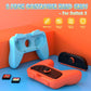 Blue and orange controller grip bracket set for Nintendo Switch 2, left and right handles