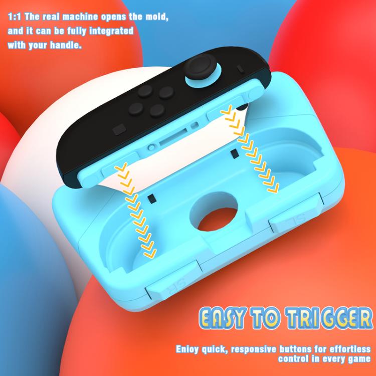 Light blue controller grip bracket for Nintendo Switch 2, with button and trigger area
