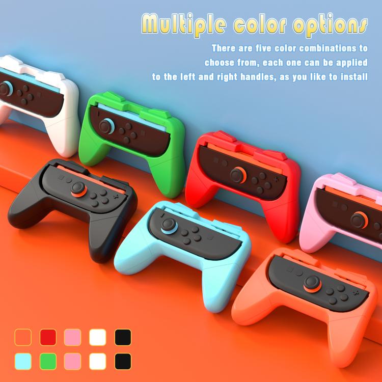 Multiple color controller grip brackets for Nintendo Switch 2, left and right set