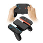 Charging handle grips for Nintendo Switch 2, shown with blue and orange accents
