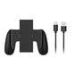 Black charging handle grip for Nintendo Switch 2 with USB charging cables