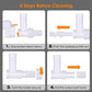 Pasta maker attachment cleaning guide showing squeeze tool and output port disassembly