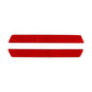Door sill sticker set, red carbon-fiber pattern, 2 curved trim pieces