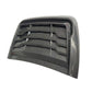 Carbon pattern hood air intake cover deflector with textured weave finish
