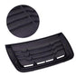 Frosted black hood air intake cover deflector with inner mounting channels