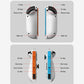 White split controller rear diagram with slide rail and key locations