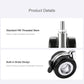 Waveshare For HomeRack 2.5-inch (60mm) Hollow Caster Wheel Kit With Brakes