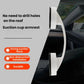 Car roof suction cup armrest/handle with two white mounts installed overhead