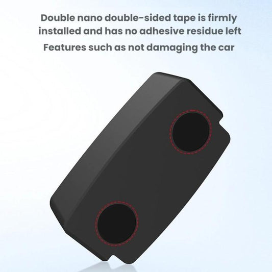 Armrest storage box insert with two circular openings, dark matte black