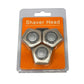 Electric shaver upper head assembly in blister pack, silver foil cutter set