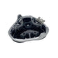Replacement shaver head open view showing internal cutter parts and mount components