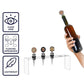 Acrylic Wine Bottle Cork Storage and Display Stand, YX184 1pc, YX184 2pcs /Set