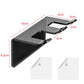 Self-adhesive acrylic razor holder set with mounting pads and size dimensions, 2 slots