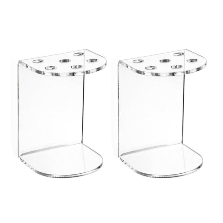 6-Hole Acrylic Scissor Barber Tool Storage Display Stand, 1pc, 2pcs