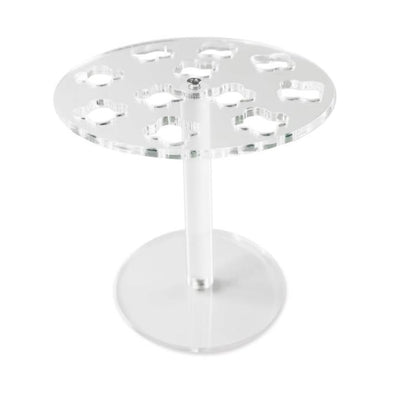 11-Hole Acrylic Wall-Mounted Scissor Barber Tool Storage Display Stand, 1pc, 2pcs